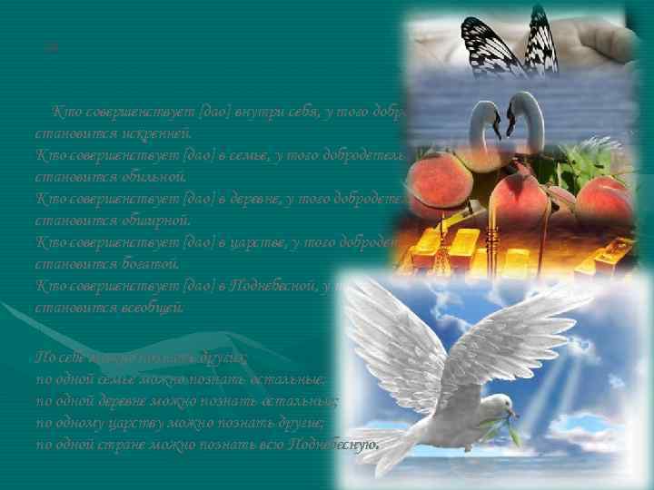 54 Кто умеет крепко стоять, того нельзя опрокинуть. Кто умеет опереться, того нельзя свалить.