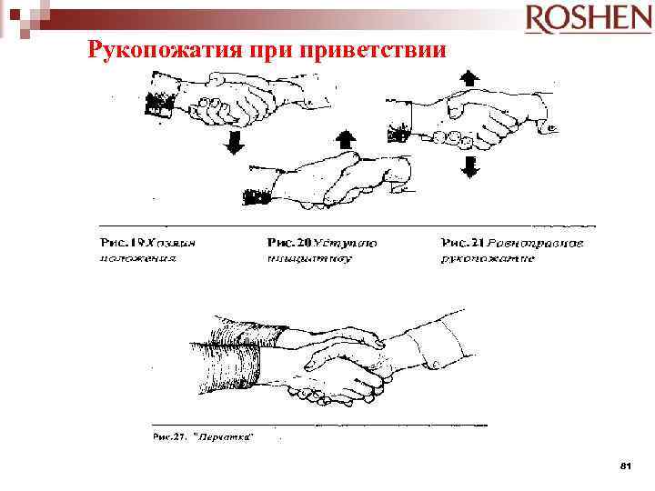 Залом руки при рукопожатии