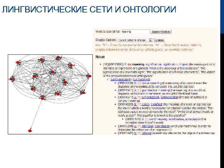 ЛИНГВИСТИЧЕСКИЕ СЕТИ И ОНТОЛОГИИ 