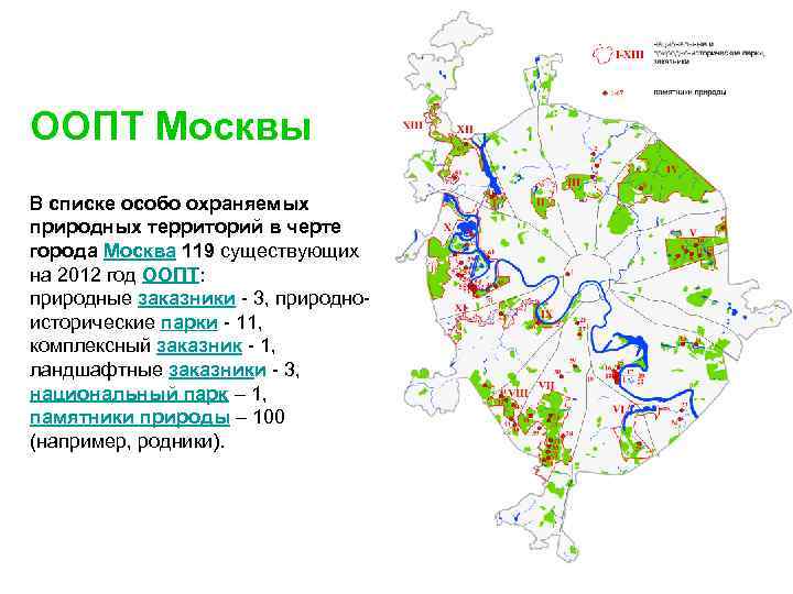 Все парки москвы список