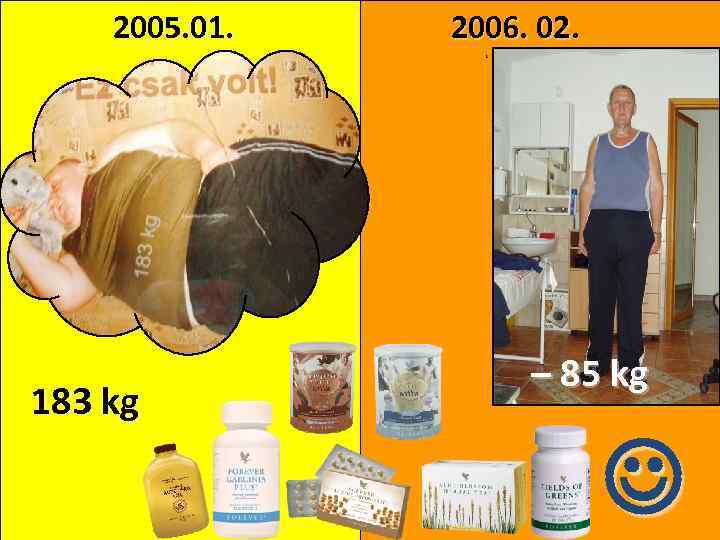 2005. 01. 183 kg 2006. 02. – 85 kg 