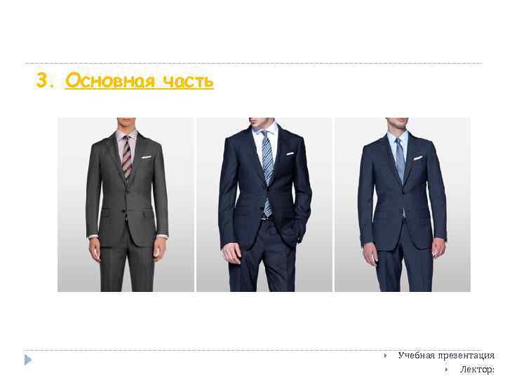 3. Основная часть Учебная презентация Лектор: 