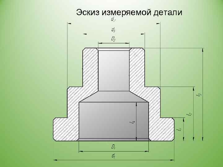 Эскиз измеряемой детали 