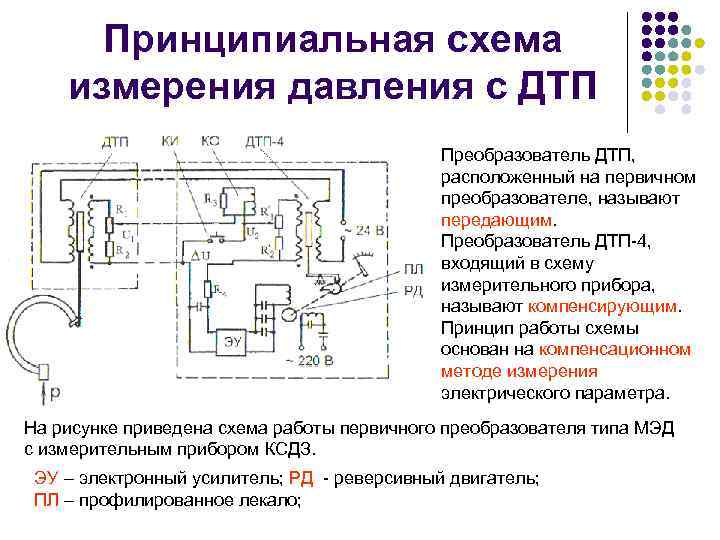 Схема датчика измерения давления