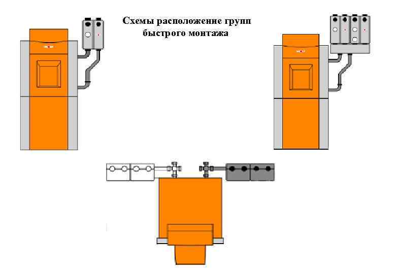 Схемы расположение групп быстрого монтажа 