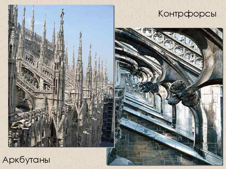 Контрфорсы Аркбутаны 