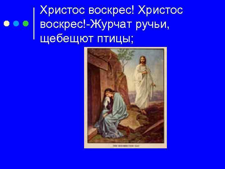 Христос воскрес!-Журчат ручьи, щебещют птицы; 