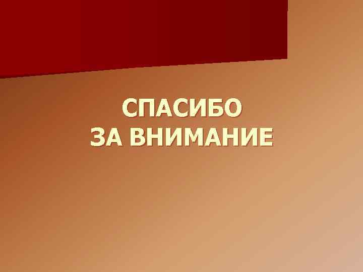 СПАСИБО ЗА ВНИМАНИЕ 