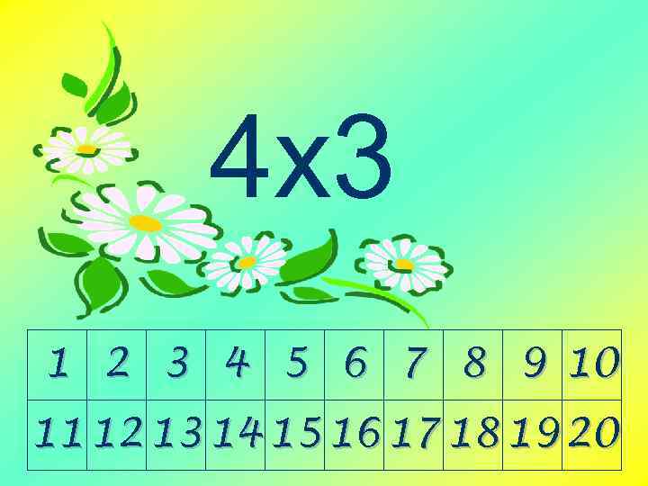 4 х3 1 2 3 4 5 6 7 8 9 10 11 12