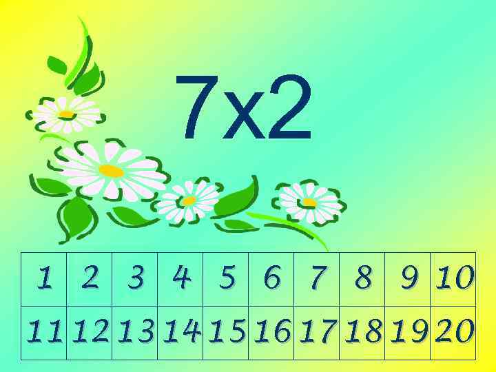 7 х2 1 2 3 4 5 6 7 8 9 10 11 12