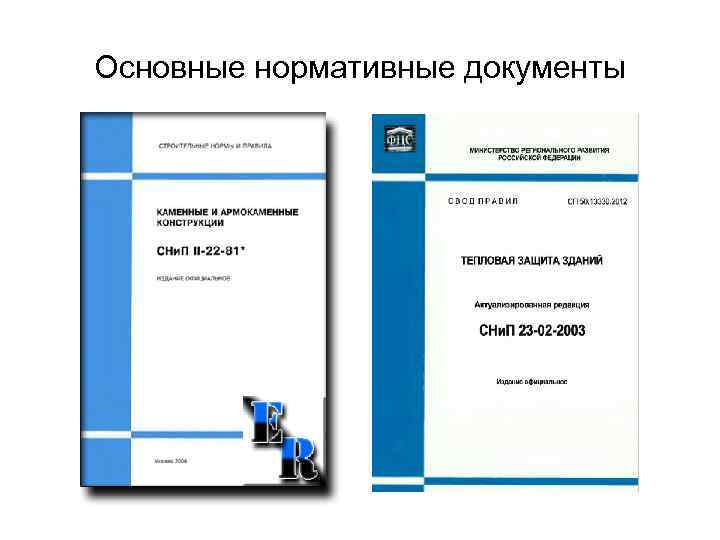 Основные нормативные документы 