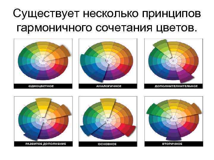 Цветовая схема в композиции гармонично сочетающая один цвет с семейством тонов