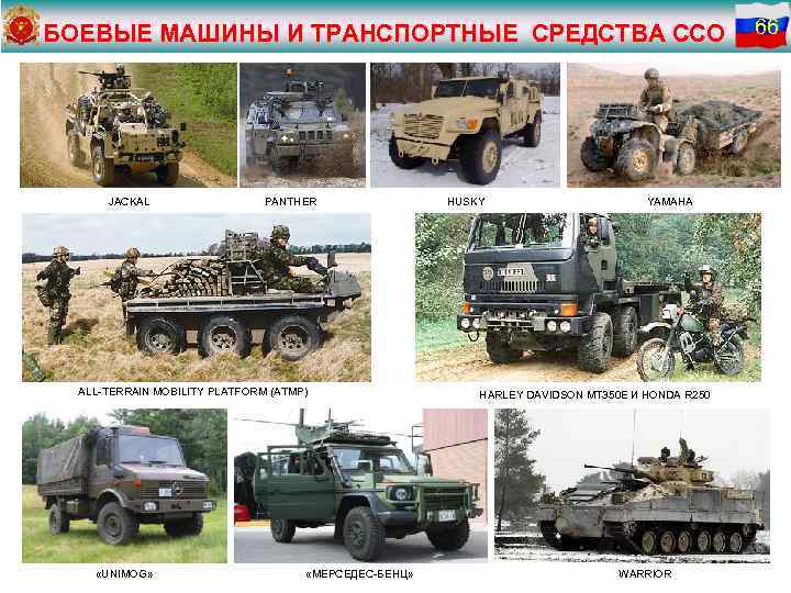 БОЕВЫЕ МАШИНЫ И ТРАНСПОРТНЫЕ СРЕДСТВА ССО JACKAL PANTHER ALL-TERRAIN MOBILITY PLATFORM (ATMP) «UNIMOG» «МЕРСЕДЕС-БЕНЦ»