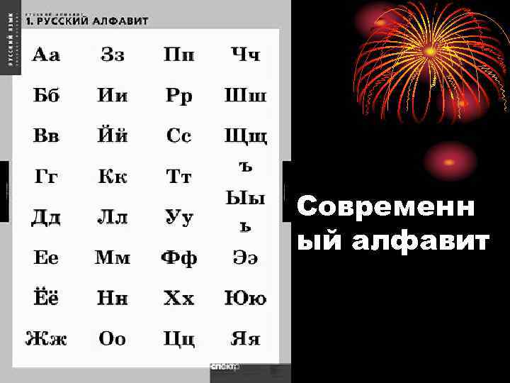 Современн ый алфавит 