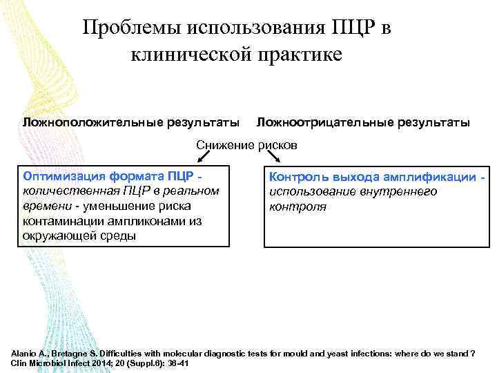 Проблемы использования ПЦР в клинической практике Ложноположительные результаты Ложноотрицательные результаты Снижение рисков Оптимизация формата