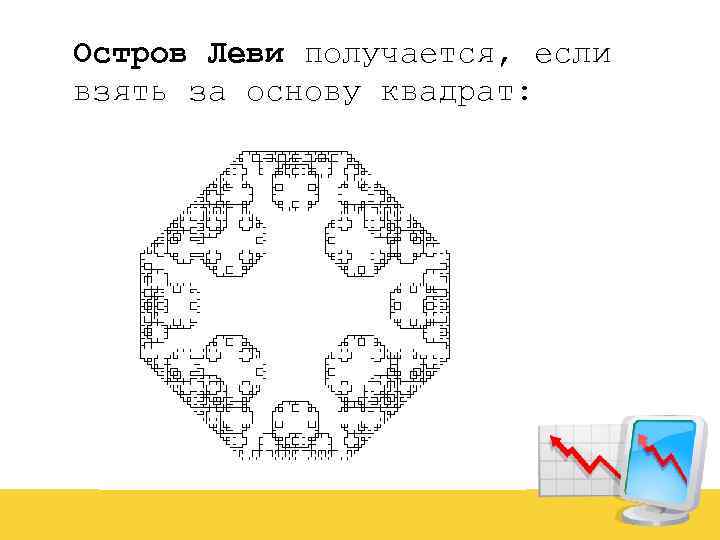 Остров Леви получается, если взять за основу квадрат: 