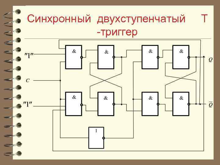 Синхронный триггер схема