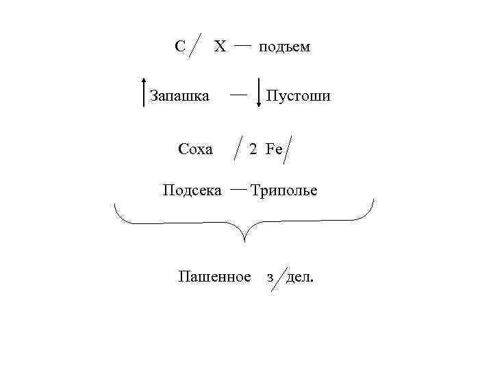 C Х Запашка Соха Подсека подъем Пустоши 2 Fe Триполье Пашенное з дел. 
