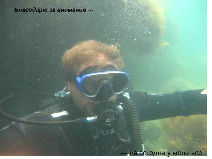 Благодарю за внимание --- на сегодня у меня все 