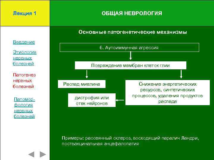 Лекция 1 ОБЩАЯ НЕВРОЛОГИЯ Основные патогенетические механизмы Введение Этиология нервных болезней Патогенез нервных болезней