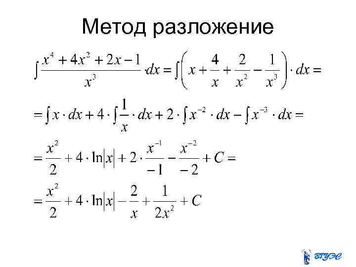 Метод разложение 