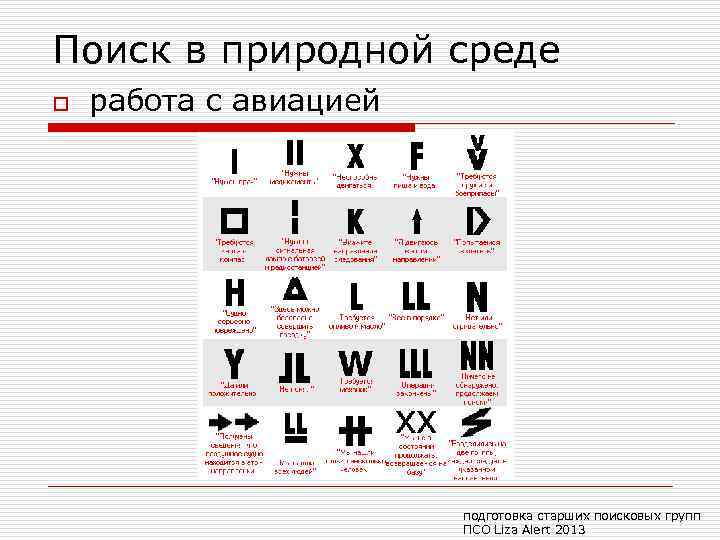 Поиск в природной среде o работа с авиацией подготовка старших поисковых групп ПСО Liza