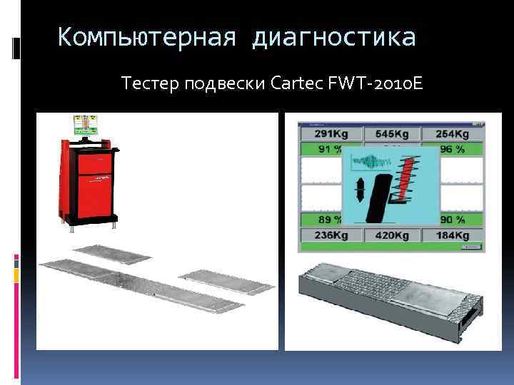 Компьютерная диагностика Тестер подвески Cartec FWT-2010 E 