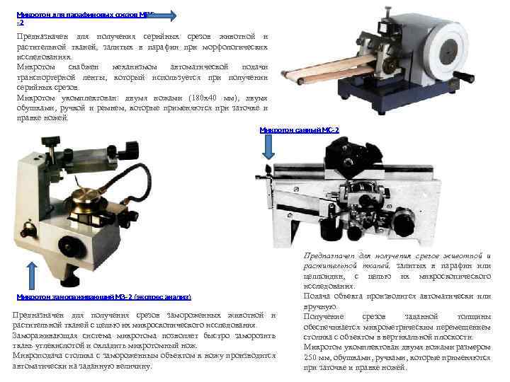 Санный микротом рисунок