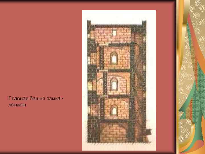 Главная башня замка донжон 