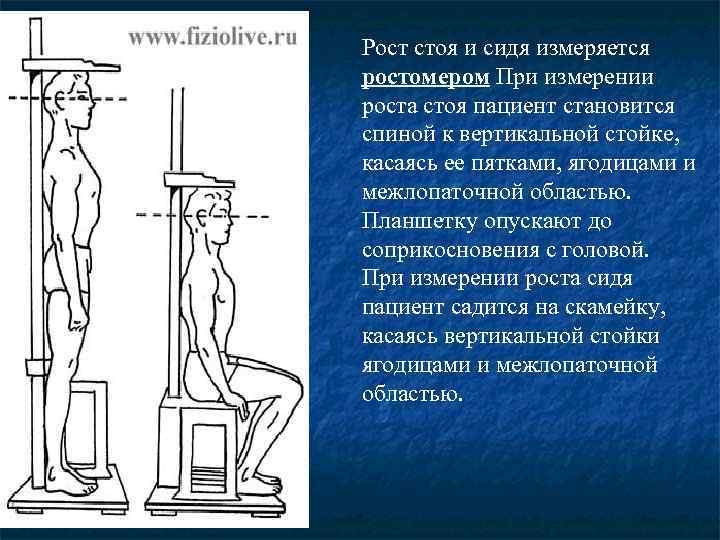 Алгоритм измерения роста пациента сестринское дело