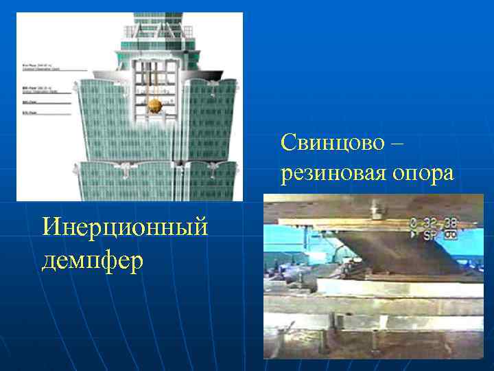Свинцово – резиновая опора Инерционный демпфер 
