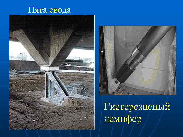 Пята свода Гистерезисный демпфер 