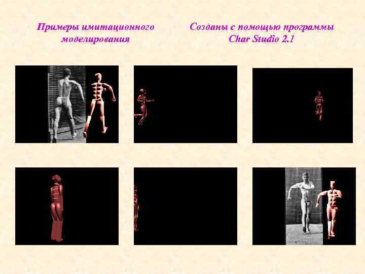 Примеры имитационного моделирования Созданы с помощью программы Char Studio 2. 1 