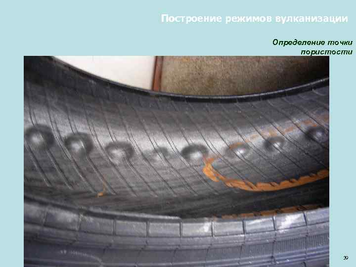 Построение режимов вулканизации Определение точки пористости 39 