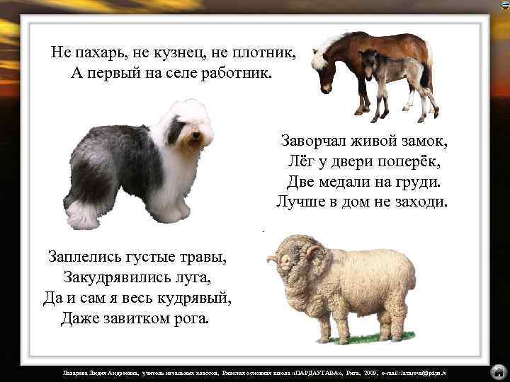 Не пахарь, не кузнец, не плотник, А первый на селе работник. Заворчал живой замок,