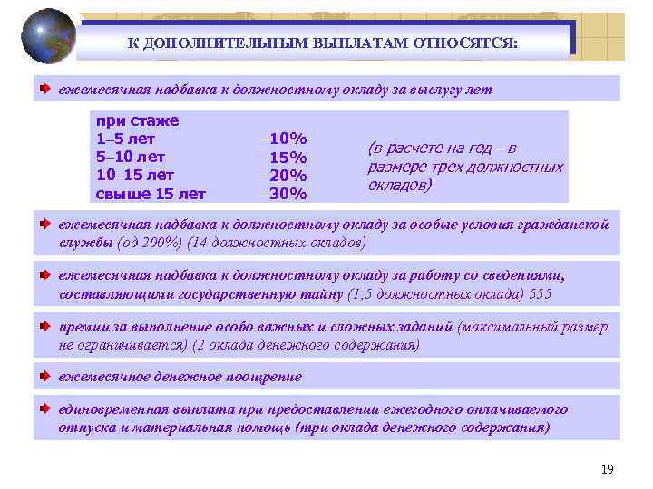 Приказ о надбавках за выслугу лет к заработной плате образец