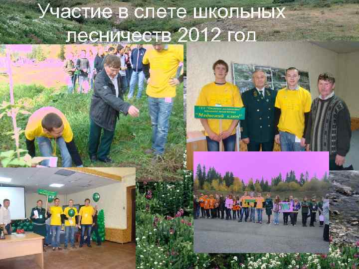 Участие в слете школьных лесничеств 2012 год 