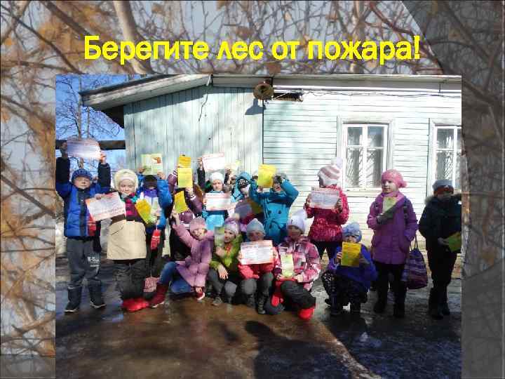 Берегите лес от пожара! 