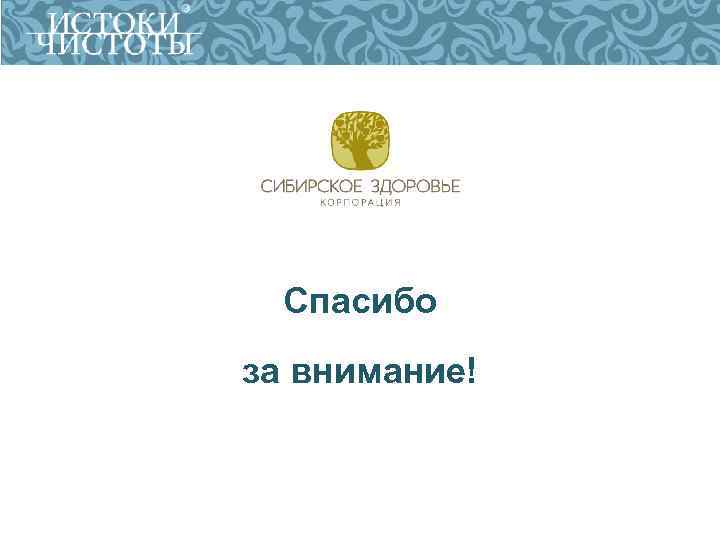 Спасибо за внимание! 