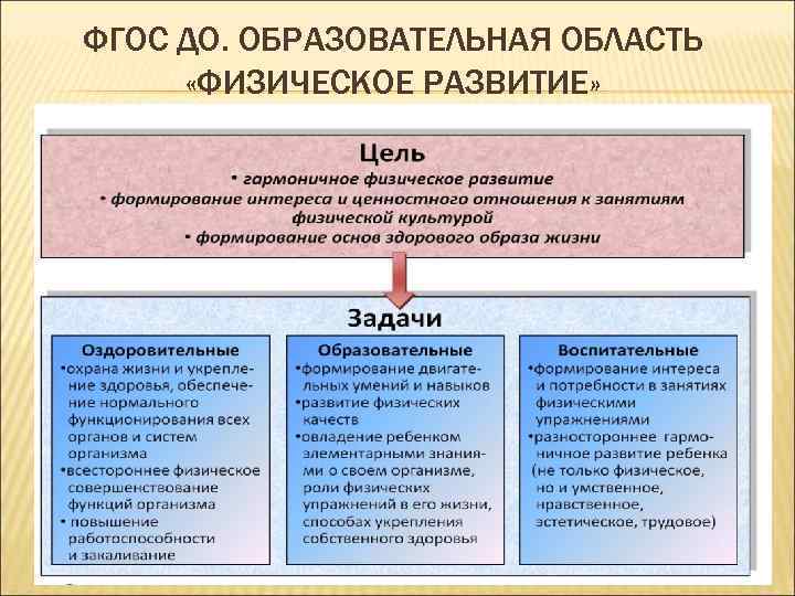ФГОС ДО. ОБРАЗОВАТЕЛЬНАЯ ОБЛАСТЬ «ФИЗИЧЕСКОЕ РАЗВИТИЕ» 