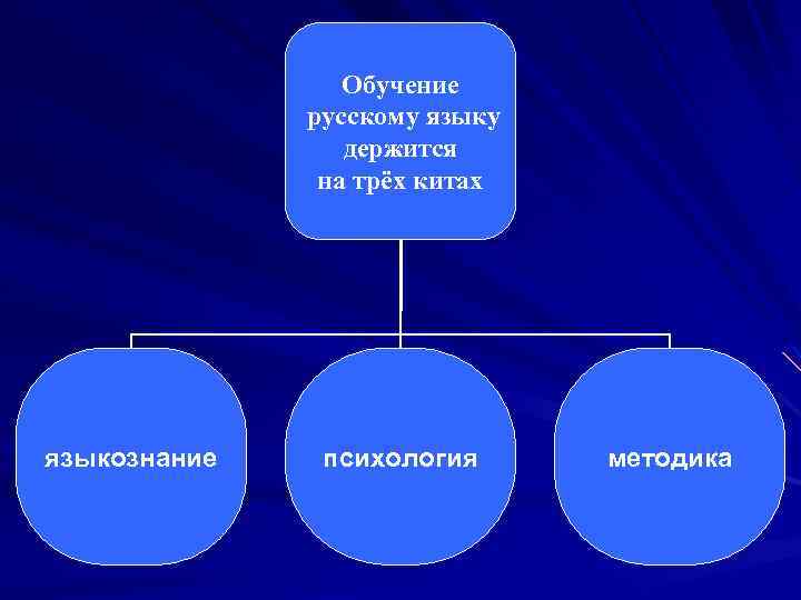 Обучение русскому языку держится на трёх китах языкознание психология методика 