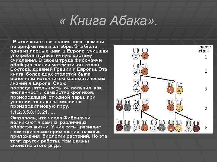  « Книга Абака» . В этой книге все знания того времени по арифметике