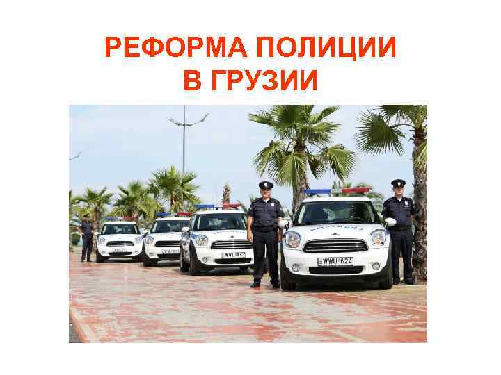 РЕФОРМА ПОЛИЦИИ В ГРУЗИИ 