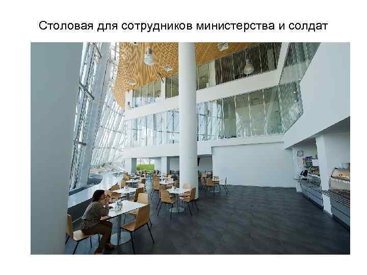 Столовая для сотрудников министерства и солдат 