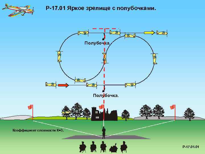 P-17. 01 Яркое зрелище с полубочками. Полубочка. Коэффициент сложности К=3. P-17. 01 