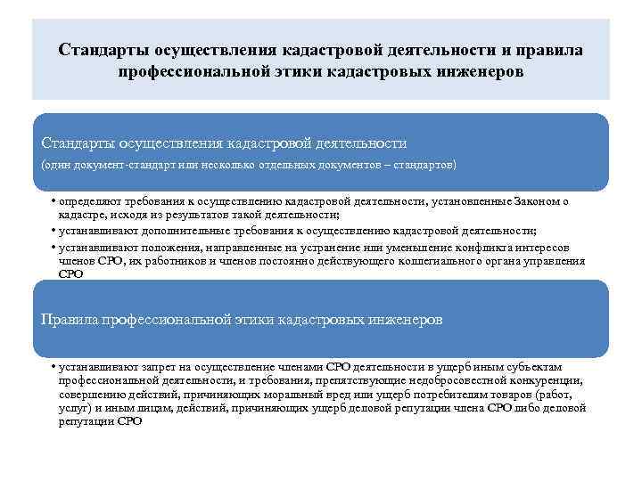 Стандарты осуществления кадастровой деятельности и правила профессиональной этики кадастровых инженеров Стандарты осуществления кадастровой деятельности