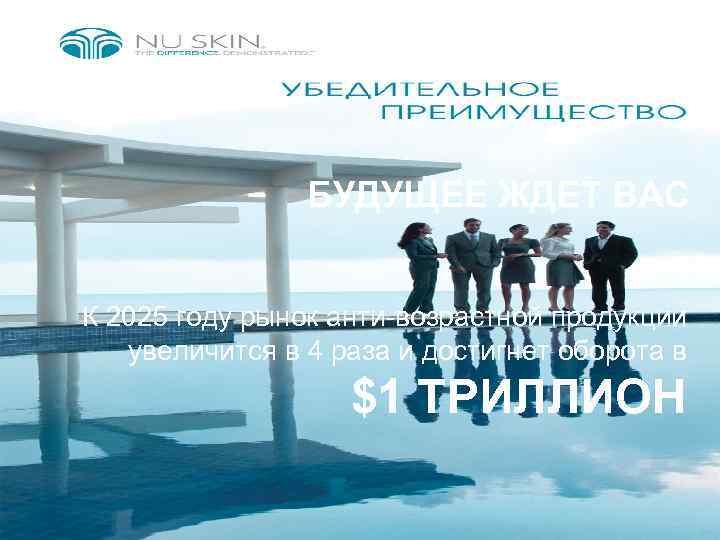 БУДУЩЕЕ ЖДЕТ ВАС К 2025 году рынок анти-возрастной продукции увеличится в 4 раза и