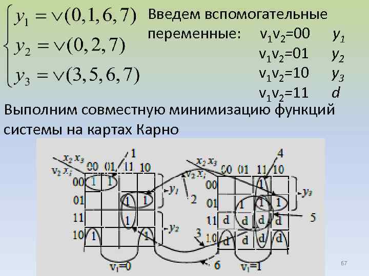 Комбинационная схема онлайн по формуле