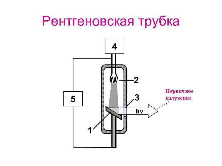 Рентгеновская трубка Первичное излучение. 