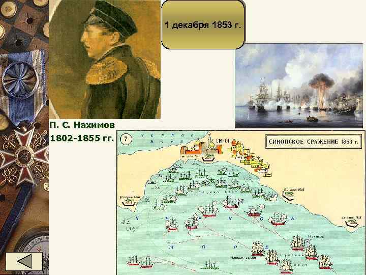 1 декабря 1853 г. П. С. Нахимов 1802 -1855 гг. 